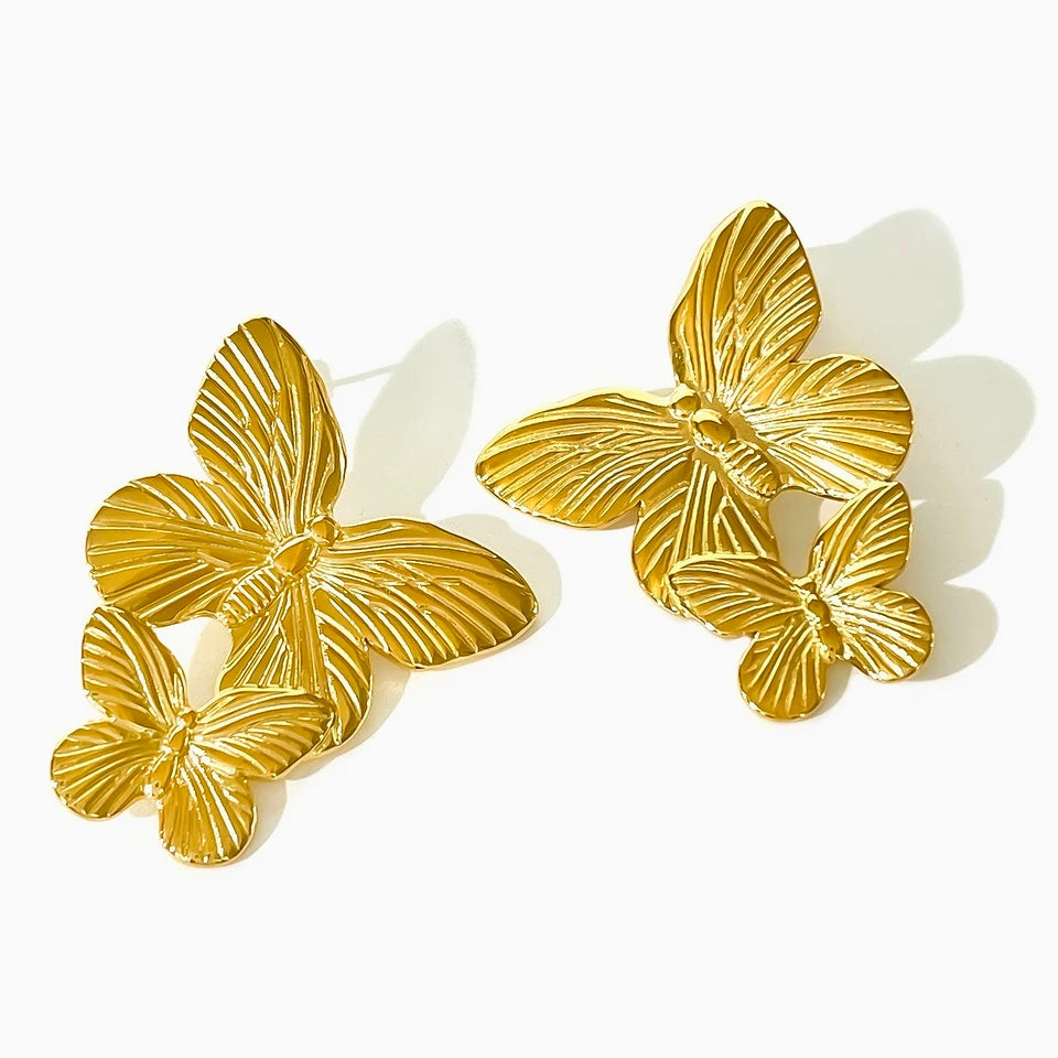 Doble Butterfly Earring