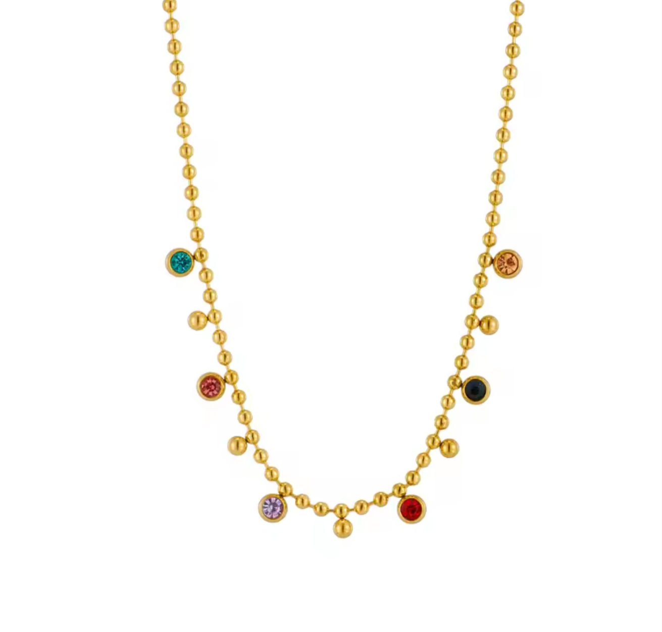 Dot Colofull Necklace