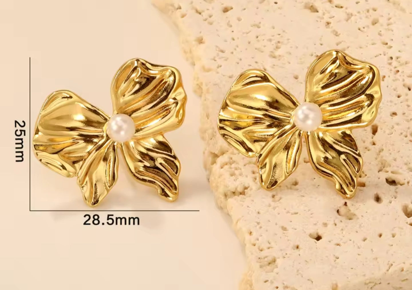 Gold Stud Multiple Earring