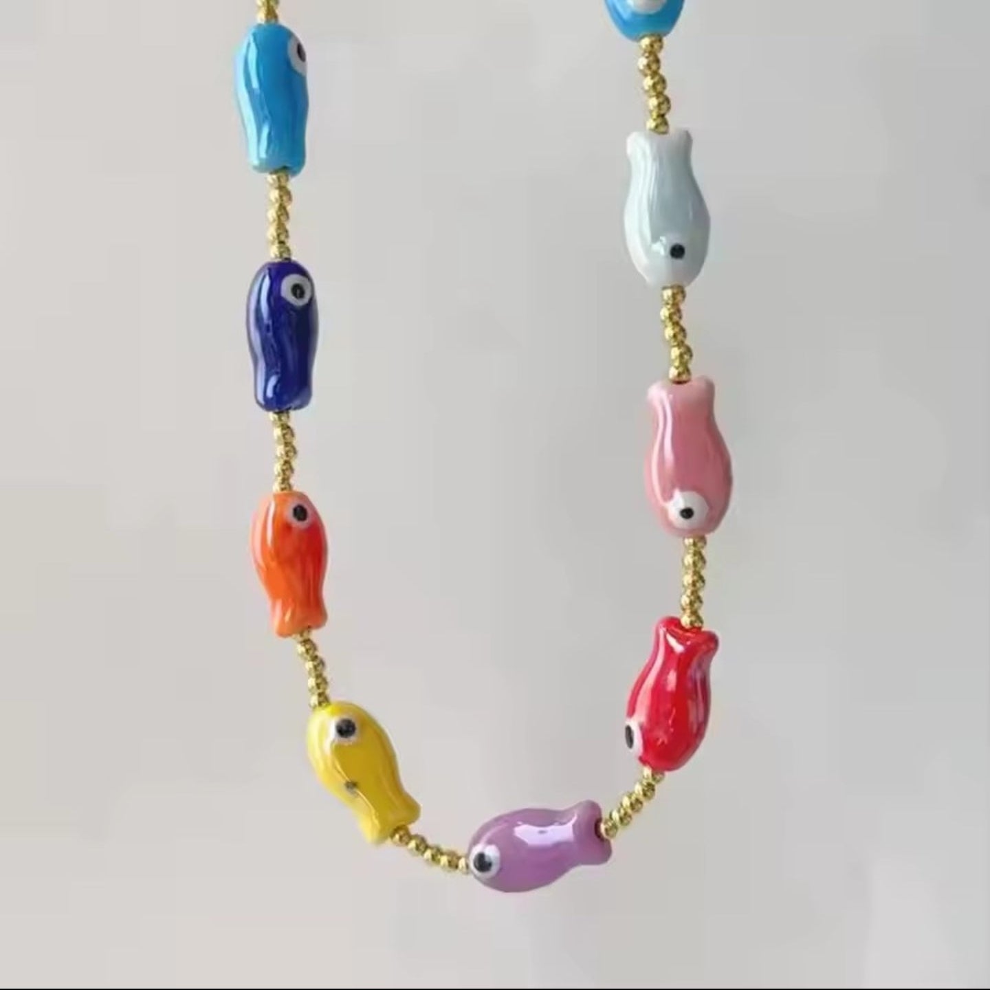 Fish Coolorfull Necklace