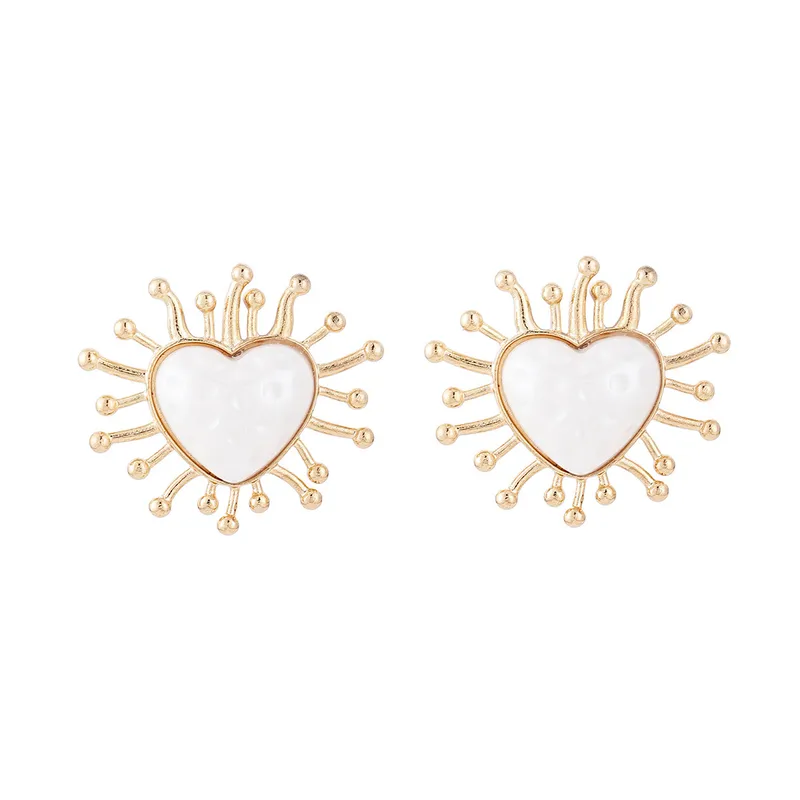 Heart Sun Earring
