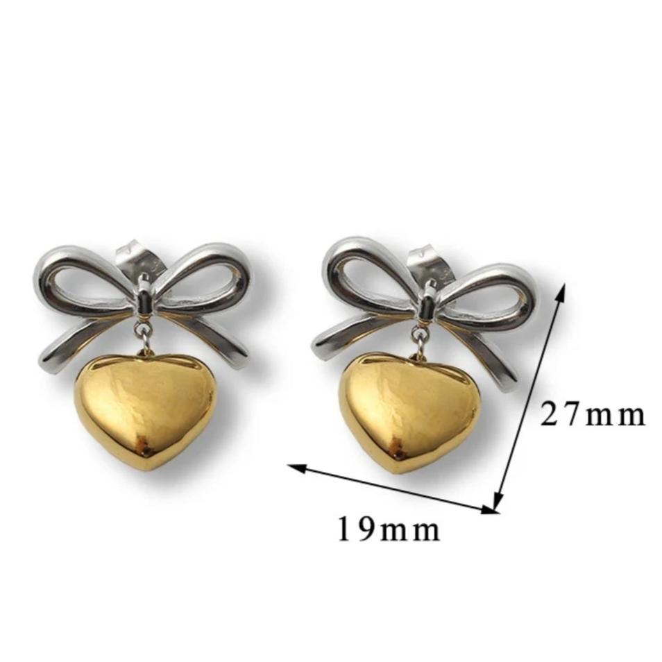 Bow Drop Earring
