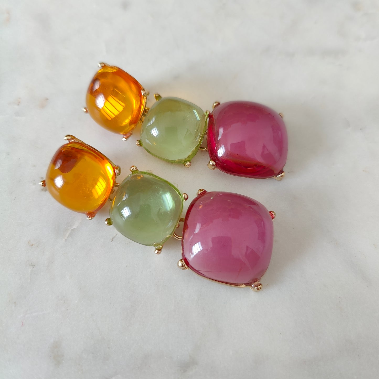 Jelly Three Dots Earring
