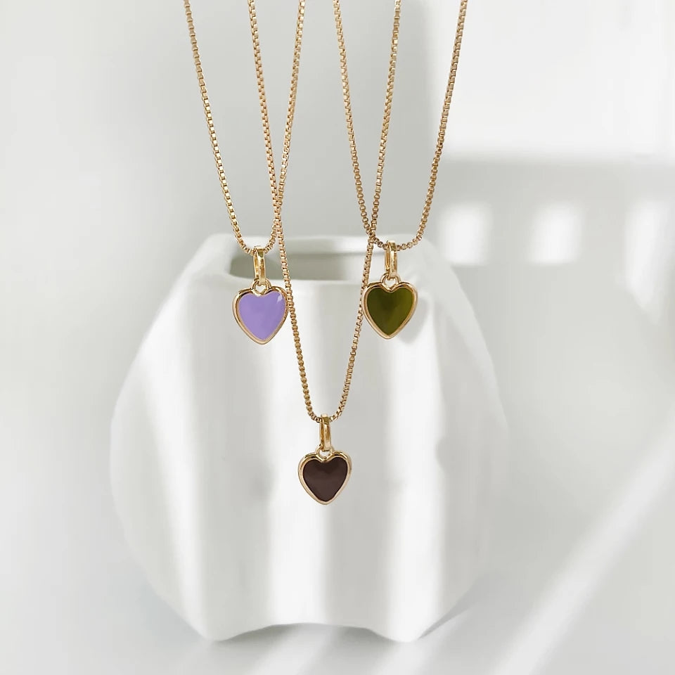 Colorpop Heart Necklace