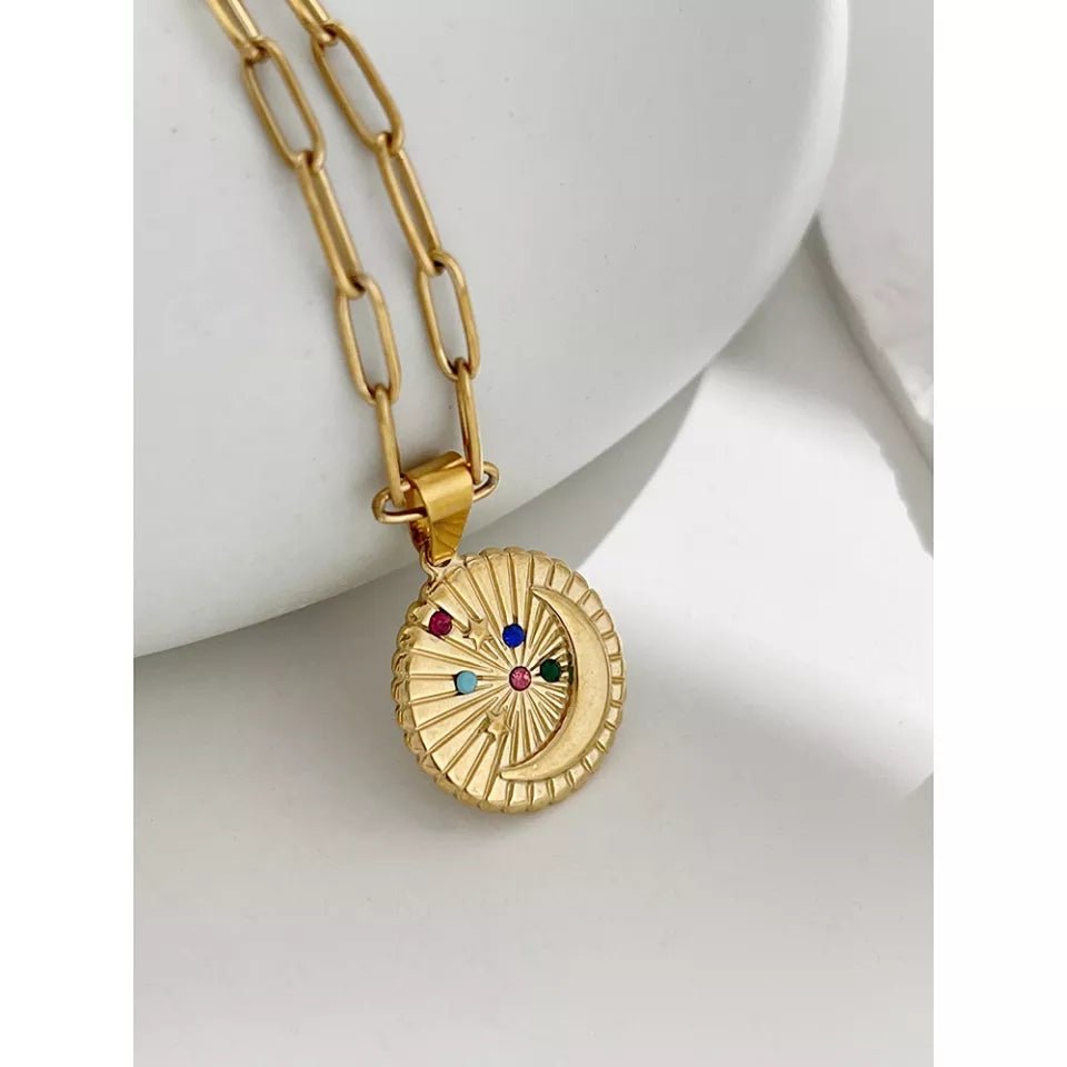 Moneda de luna Necklace