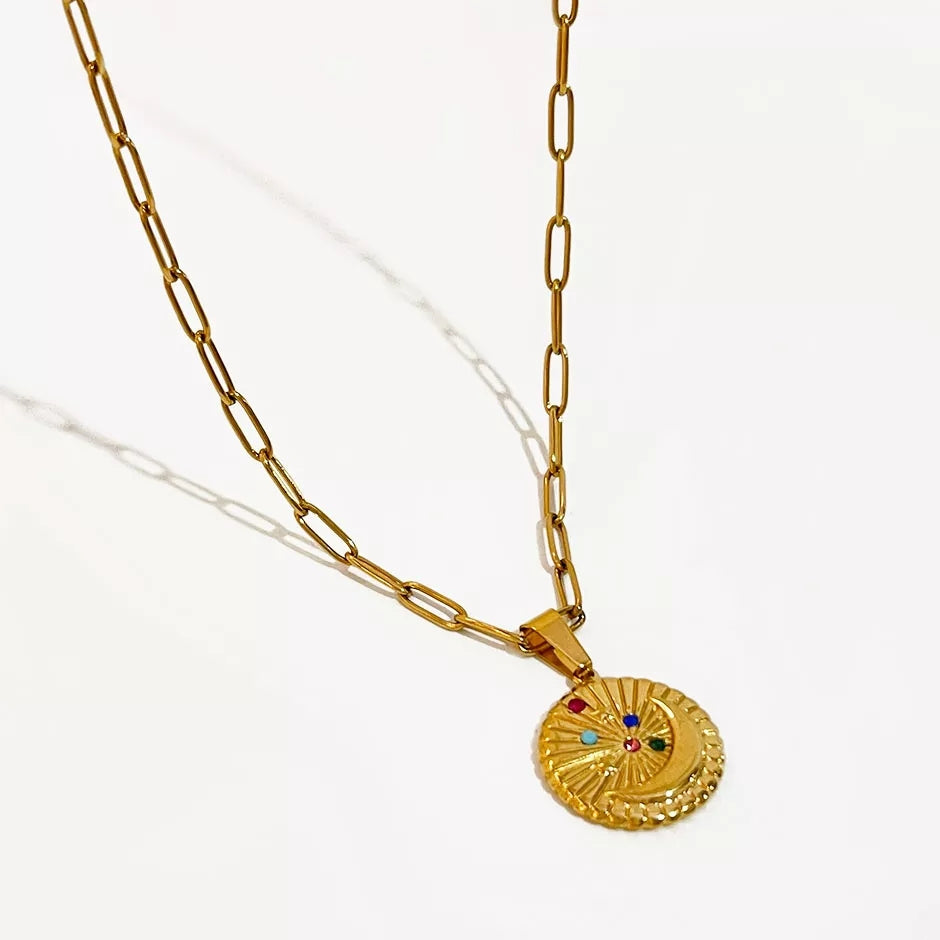 Moneda de luna Necklace