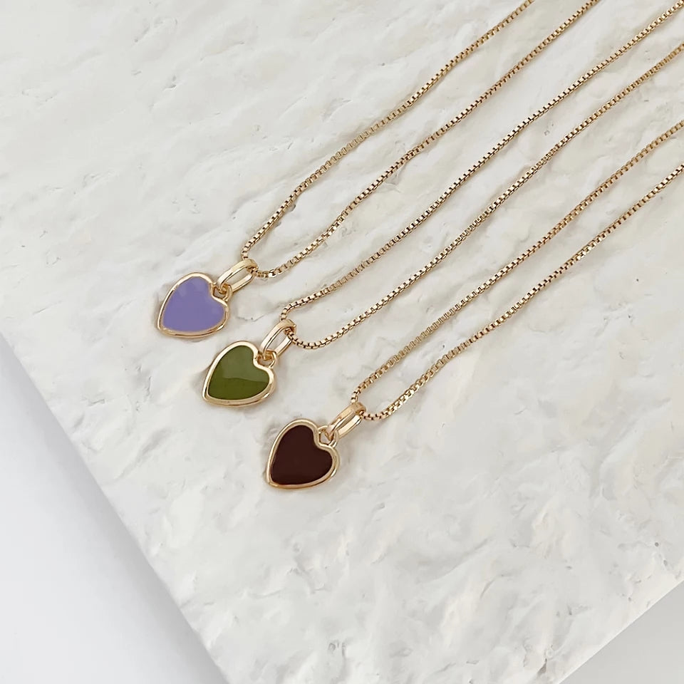 Colorpop Heart Necklace