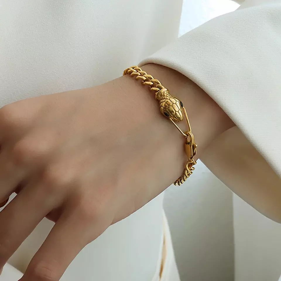 Snake Face Bracelet