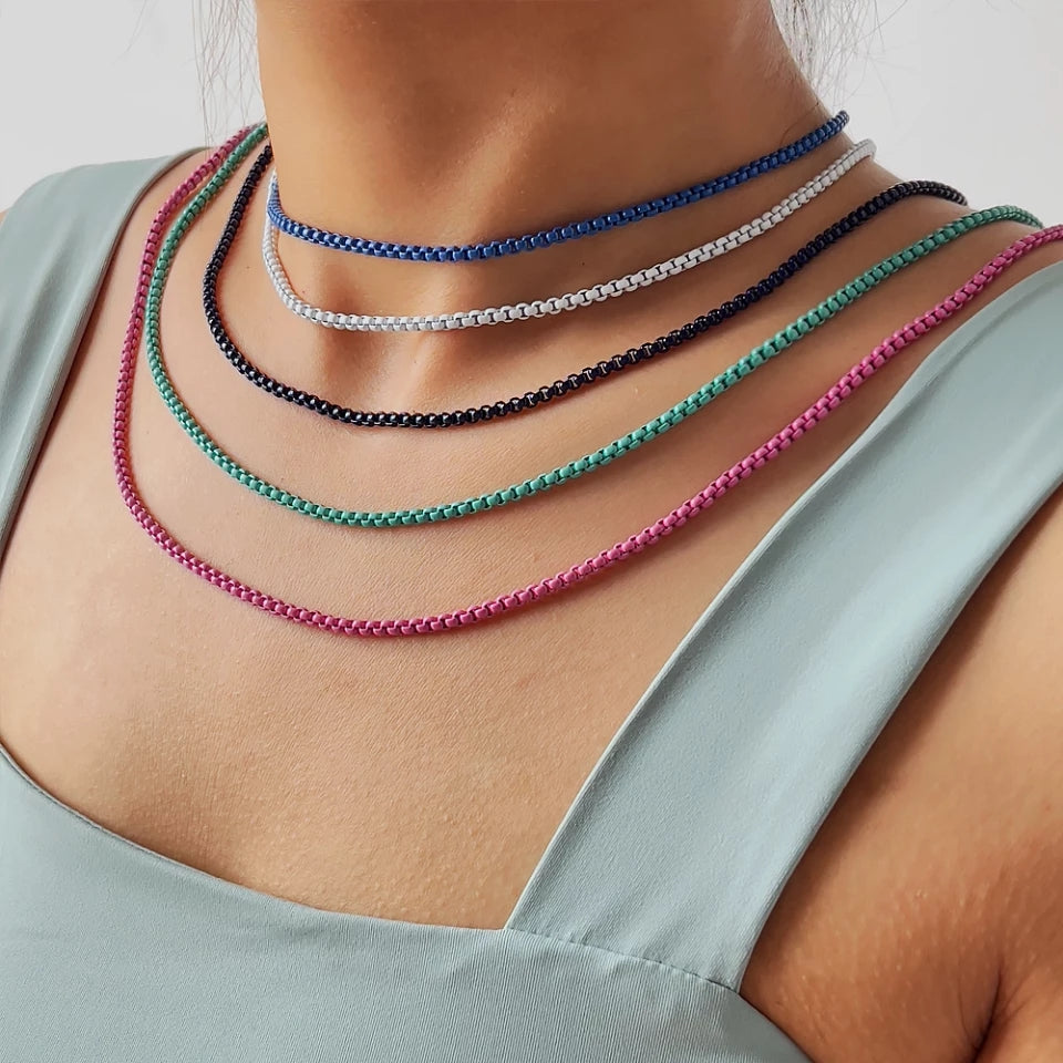 Eslabon Rainbow Necklace