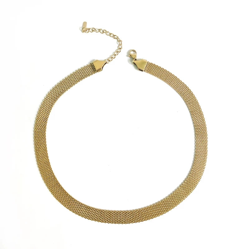 Snake Crosso Necklace