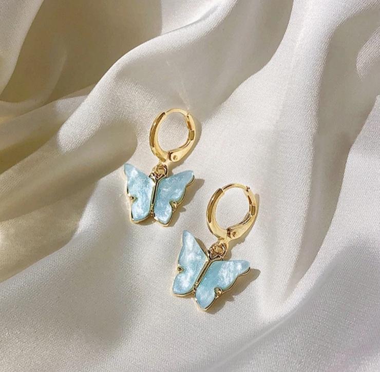 Colored Butterfly Earring
