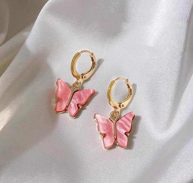 Colored Butterfly Earring