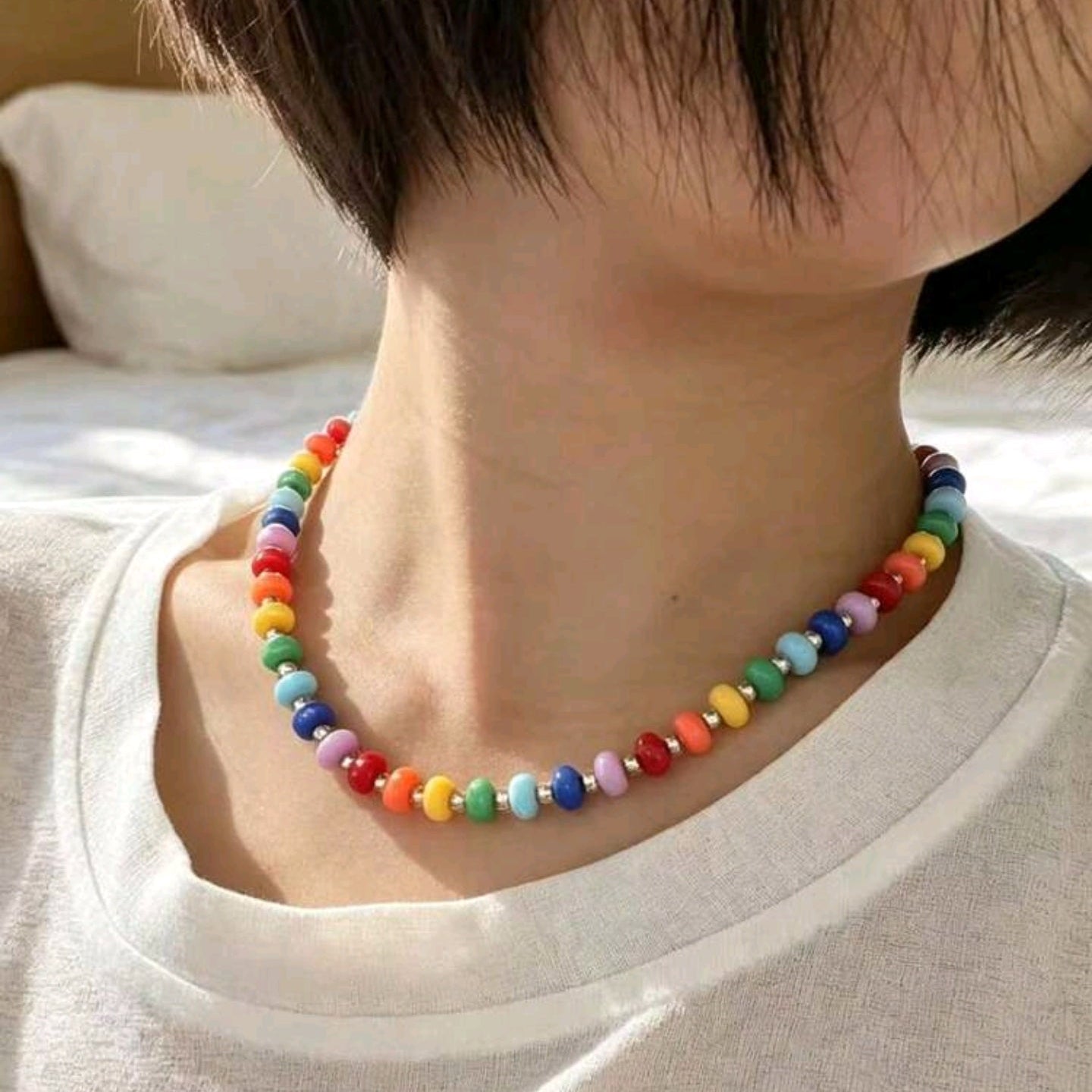 Rainbow Stone Necklace