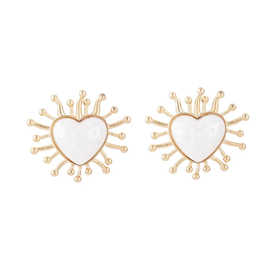 Heart Sun Earring