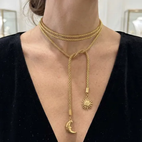 Moon Sun Necklace