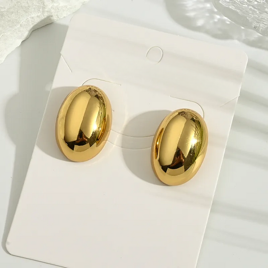 Big Gold Dot Earring