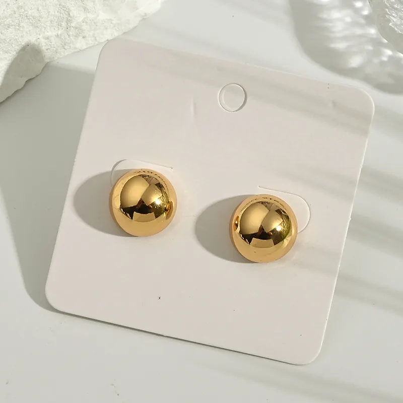 Big Gold Dot Earring