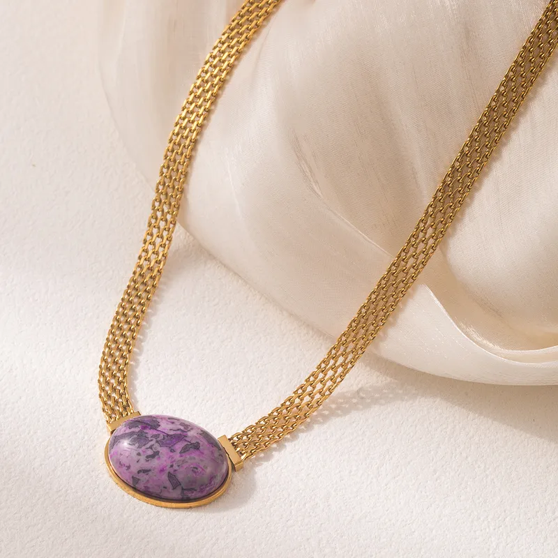 Snake Stone Necklace