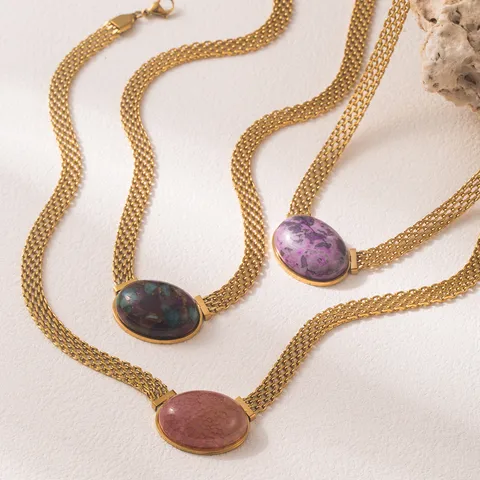 Snake Stone Necklace