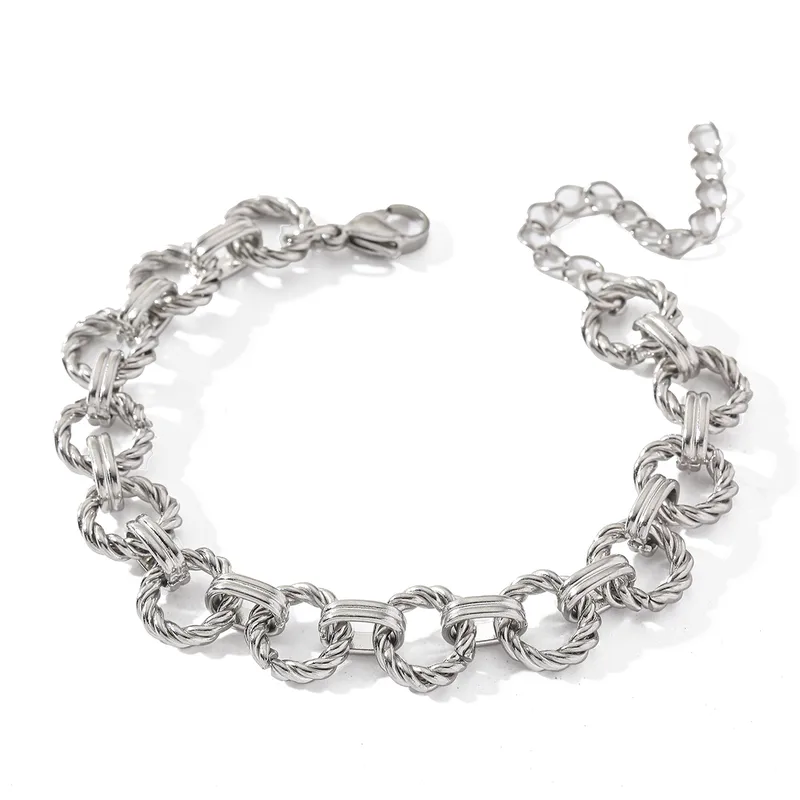 Silver Gold Simple Bracelet