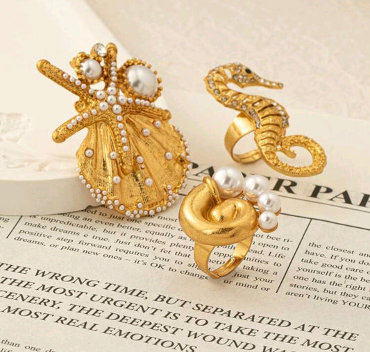 Pearl Beach Rings