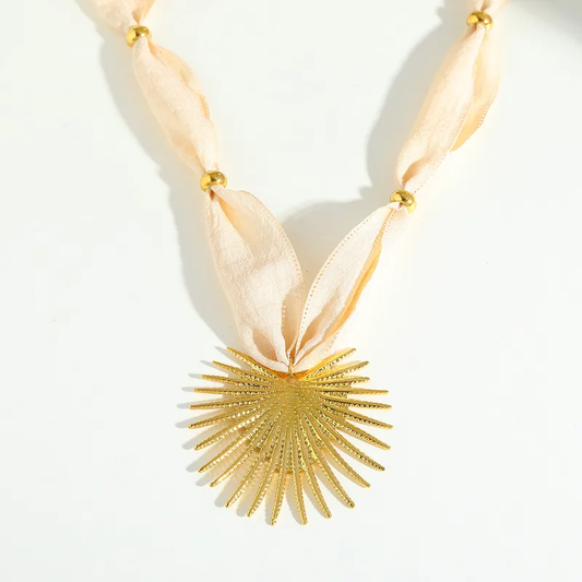 Cotton Gold Necklace