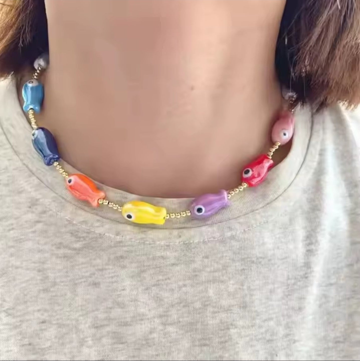 Fish Coolorfull Necklace