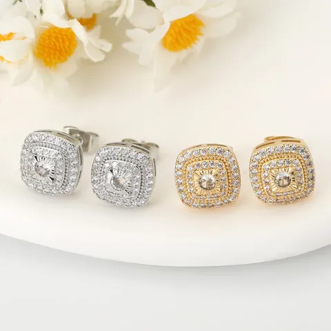 Square Zircon Earring