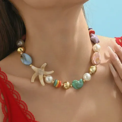 Concha y Estrella Necklace