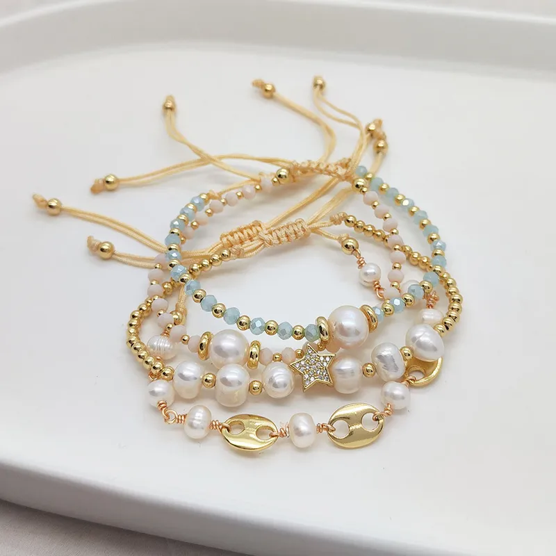 Star Pearl Cotton Bracelet