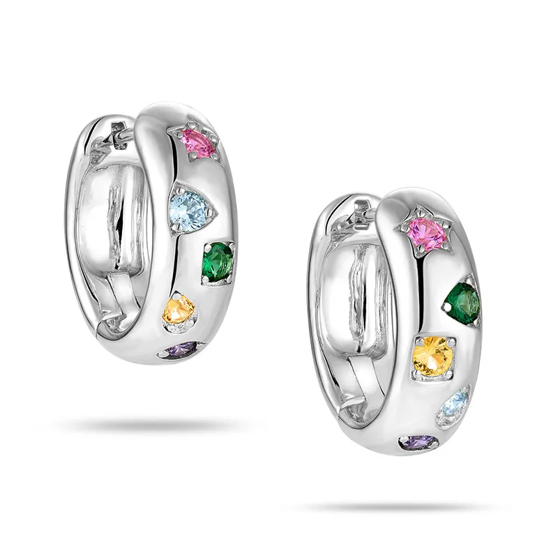 Hoop Star Color Earring