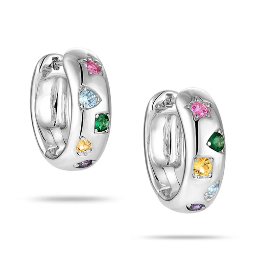 Hoop Star Color Earring