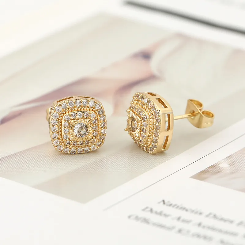 Square Zircon Earring