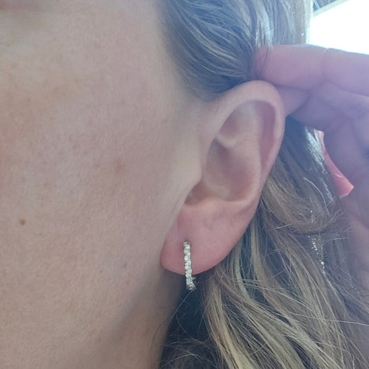 Cristal Hoop Earring