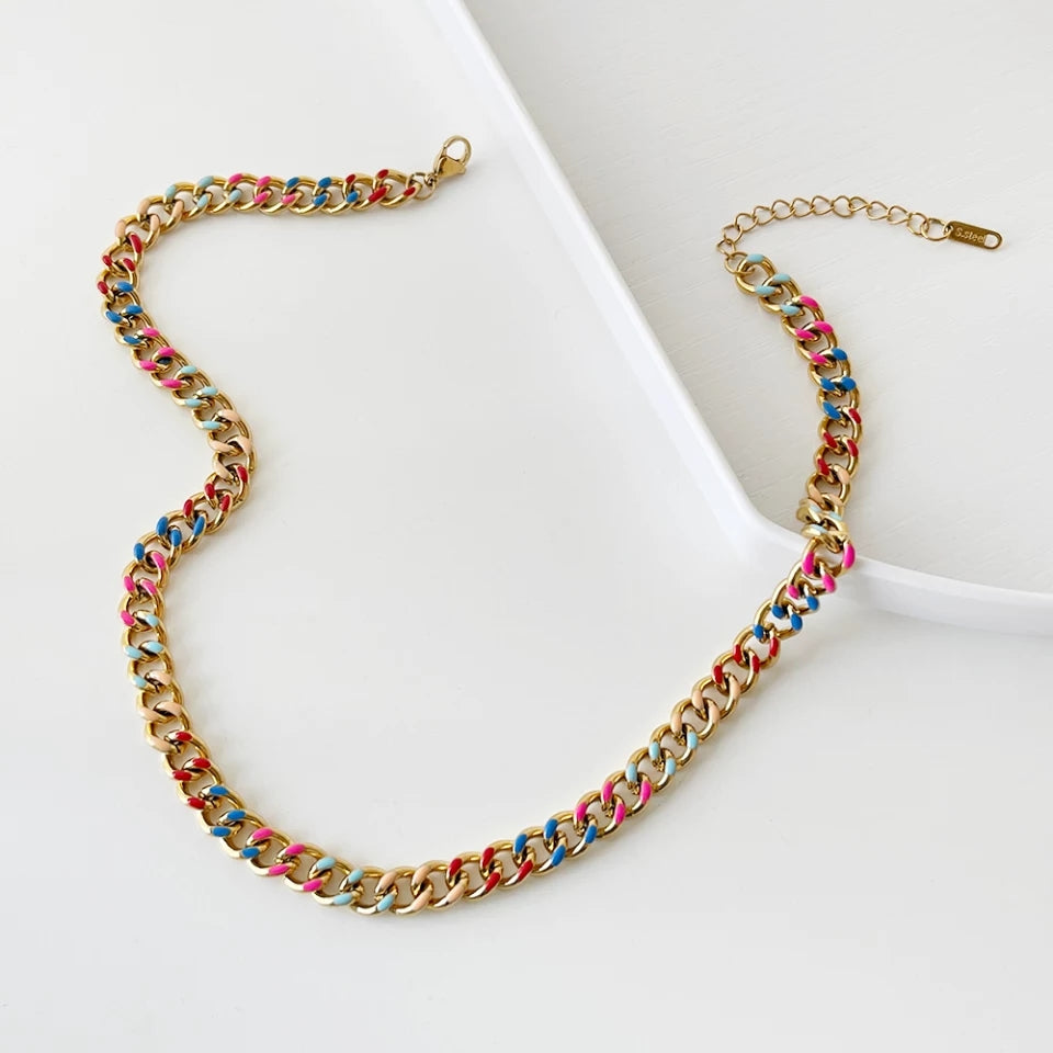 Colorfull Eslabon Necklace