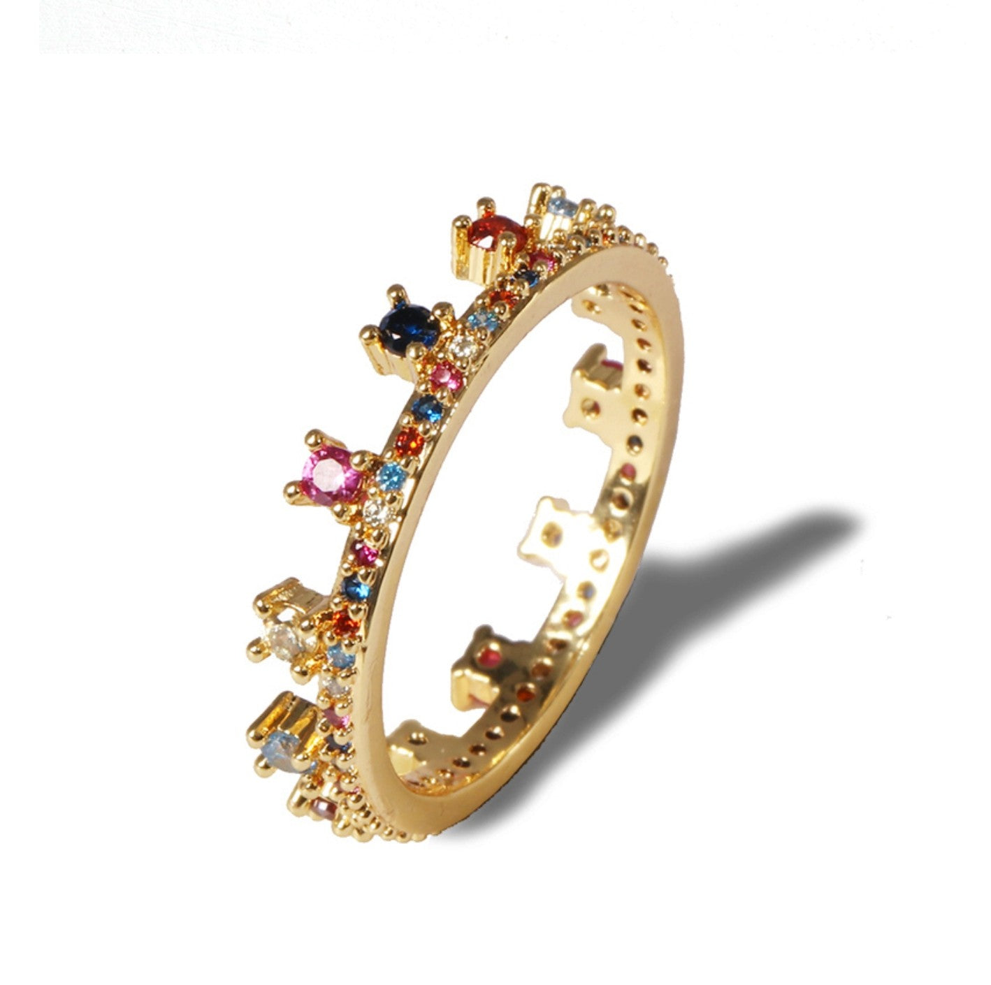 Multicolor Crown Ring