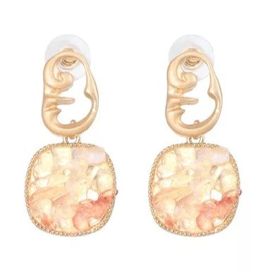 Cristal Gold Earring